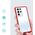 Hurtel Clear 3in1 etui do Samsung Galaxy S21 Ultra 5G żelowy pokrowiec z ramką czerwony 10757651 9145576242896
