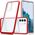 Hurtel Clear 3in1 etui do Samsung Galaxy S22+ (S22 Plus) żelowy pokrowiec z ramką czerwony 10757656 9145576243015