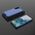 Hurtel Honeycomb etui pancerny pokrowiec z żelową ramką Samsung Galaxy S22 niebieski 10757747 9145576244944