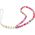Guess Guess zawieszka GUSTGMPP Phone Strap wielokolorowy różowy/multicolor pink Heishi Beads 10802287 3666339048358