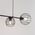 Lampa wisząca Sigma Zwis na listwie Madam 32370 czarna lampa wisząca metalowe pręty 10899933 5907554419485
