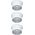 Paulmann Oprawa wpuszczana Gil Coin 3StepDim rd starr LED 3x6W 2700K 230V weiß matt/eisen Alu 11221146 4000870933855