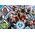 Trefl Puzzle 104 elementy Super Shapes XL Ulubieni Avengersi 11240147 5900511500189