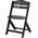 KinderKraft Drewniane Krzesełko do karmienia 2w1 Enock Black 11264910 5902533920358