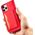 Hurtel Magnet Card Case etui do iPhone 12 Pro Max pokrowiec portfel na karty kartę podstawka czerwony 11542292 9145576250853