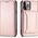 Hurtel Magnet Card Case etui do iPhone 13 Pro Max pokrowiec portfel na karty kartę podstawka różowy 11542296 9145576251003