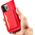 Hurtel Magnet Card Case etui do iPhone 13 Pro Max pokrowiec portfel na karty kartę podstawka czerwony 11542300 9145576251010