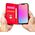 Hurtel Magnet Card Case etui do iPhone 13 Pro pokrowiec portfel na karty kartę podstawka czerwony 11542307 9145576250976