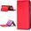 Hurtel Magnet Card Case etui do iPhone 13 Pro pokrowiec portfel na karty kartę podstawka czerwony 11542307 9145576250976
