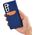 Hurtel Magnet Card Case etui do Samsung Galaxy S22+ (S22 Plus) pokrowiec portfel na karty kartę podstawka niebieski 11542329 9145576251317