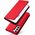Hurtel Magnet Card Case etui do Samsung Galaxy S22+ (S22 Plus) pokrowiec portfel na karty kartę podstawka czerwony 11542330 9145576251331