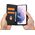 Hurtel Magnet Card Case etui do Samsung Galaxy S22+ (S22 Plus) pokrowiec portfel na karty kartę podstawka czarny 11542331 9145576251300