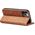 Hurtel Magnet Fancy Case etui do iPhone 12 Pro Max pokrowiec portfel na karty kartę podstawka brązowy 11542412 9145576249482