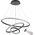 Lampa wisząca Krislamp Ring KR 438-3L lampa wisząca zwis 100W LED 3000-6000K czarna 11616480 5907582569985