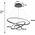Lampa wisząca Krislamp Ring KR 438-3L lampa wisząca zwis 100W LED 3000-6000K czarna 11616480 5907582569985