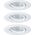 Paulmann Oprawa wbudowana Nova mini Coin okrągła ruchoma LED 3x4W 310lm Biały Mat/Aluminium 11757718 4000870942932