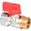 ARKAINSTALACJE Zawór kulowy Calido CA/ZK-MINI15-CZ mini 1/2"WZ czerwony 12456515 5901669426147