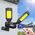 Maclean Solarna lampa uliczna LED z czujnikiem ruchu i pilotem Maclean IP54, 5W, 2x450lm, 6500K, Li-ion 2400 mAh, 3 tryby pracy MCE447 12479209 5902211128540