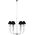 Lampa wisząca Light Prestige Lampa wisząca Glamour LP-979/6P żyrandol na łańcuchu czarny 12520663 5907629276210