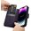 iCarer iCarer Wallet Case 2in1 etui iPhone 14 Pro Max skórzany pokrowiec z klapką Anti-RFID ciemnofioletowy (WMI14220728-DP) 12521130 6975092686385