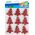 Craft with Fun OZDOBA DEK EVA CHOINKA SPRZYL BROKAT 9SZT 12/144 12530176 5908275177777