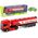 LeanToys Ciężarówka Cysterna Czerwona Straż Pożarna 30 cm Długości 12531503 5904665999905