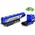 LeanToys Ciężarówka Cysterna Niebieska Policja 30 cm Długości 12532478 5904665999912