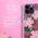 Rifle Paper Clear - Etui iPhone 14 Pro zdobione złotem (Rose Garden) 12572106 840171722130