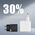 Ładowarka Crong Ładowarka sieciowa Crong Utra Compact GaN 35W PD 3.0 2x USB-C (czarny) 12613766 5904310702232