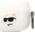 Karl Lagerfeld Etui Karl Lagerfeld KLAPRUNCHH Apple AirPods Pro cover biały/white Silicone Choupette Head 3D 12624542 3666339087937