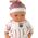 LeanToys Lalka Bobas 46 cm Różowa Smoczek Kocyk Piórka 12625940 5905214972080
