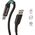 Kabel USB Crong USB-A - USB-C 0.25 m Czarny (CRG565) 12627427 5904310702355