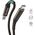 Kabel USB Crong USB-C - USB-C 0.25 m Czarny (CRG-AL025USCC-BLK) 12627429 5904310702362