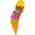LeanToys Gra Zręcznościowa Lody w Wafelku Kolorowa Piramidka Ułóż Wieżę Dla Całej Rodziny 12679629 5905214973292