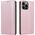 Hurtel Magnet Strap Case etui iPhone 14 Plus pokrowiec z klapką portfel mini smycz podstawka różowe 12718342 9145576263594