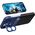 Hurtel Leather Stand Case etui do iPhone 14 Plus pokrowiec portfel na kartę z podstawką niebieskie 12718452 9145576269688