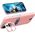 Hurtel Leather Stand Case etui do iPhone 14 Pro Max pokrowiec portfel na kartę z podstawką różowe 12718454 9145576269732