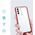 Hurtel Clear 3in1 etui do Samsung Galaxy S23 silikonowy pokrowiec z ramką czerwone 12741104 9145576272657