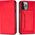 Hurtel Magnet Card Case etui Samsung Galaxy S23 Ultra pokrowiec z klapką portfel podstawka czerwone 12741400 9145576271131