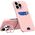 Hurtel Leather Stand Case etui Samsung Galaxy S23 Ultra pokrowiec portfel na kartę z podstawką różowe 12814660 9145576274842