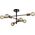 Lampa sufitowa Italux Metalowa lampa sufitowa Piansi PND-4025-6-BL-HBR Italux molecular mosiądz 12855787 5902854534326