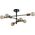 Lampa sufitowa Italux Metalowa lampa sufitowa Piansi PND-4025-6-BL-HBR Italux molecular mosiądz 12855787 5902854534326