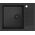 Zlewozmywak GraniteQ CHRISTIAN 116 zlewozmywak granitowy 1-komorowy czarny (60x45x18,5) z zaślepką i odpływem czarnym 12945655 5904310998154