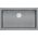 Zlewozmywak GraniteQ LOGAN 110 GraniteQ zlewozmywak silver stone 76x44x23,5 cm 1-komorowy wpuszczany z syfonem manualnym stal szlachetna 12945707 5905505500060