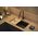 Zlewozmywak GraniteQ LOGAN 110 GraniteQ zlewozmywak silver stone 76x44x23,5 cm 1-komorowy wpuszczany z syfonem manualnym miedziany 12945709 5905505500084