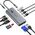 HUB USB Choetech Adapter 12w1 Choetech HUB-M26 USB-C do USB-C+ USB-A+ HDMI+ VGA+ AUX+ SD+ TF (szary) 12996665 6971824978292