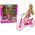 LeanToys Lalka na Rowerze Plastikowa Różowa 13053236 5905515355568