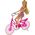 LeanToys Lalka na Rowerze Plastikowa Różowa 13053236 5905515355568