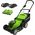 Kosiarka akumulatorowa Greenworks 2x24V Kosiarka akumulatorowa 41cm G24X2LM41K2x zestaw ładowarka dual + 2 aku 2Ah 13093173 6952909062433