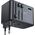 Ładowarka Acefast Multifunkcyjna ładowarka sieciowa podróżna Acefast Z1, 2xUSB-A, 3xUSB-C, GaN, 67W, US/EU/UK/AU (czarna) 13132514 6974316282495